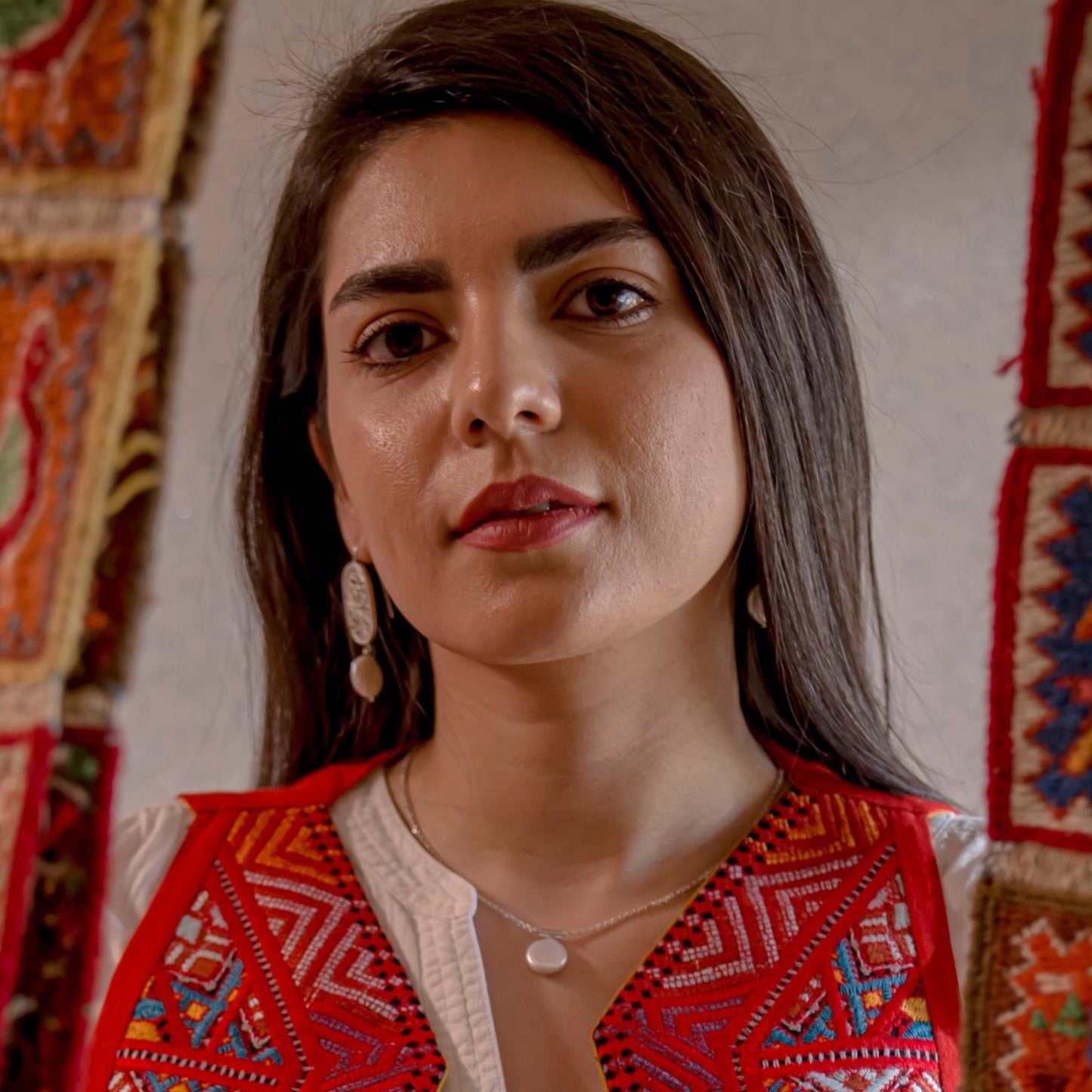 Elegant Moon Light Half Set with Persian-inspired filigree in 999 silver, accented with cultured pearls, a beautiful gift for the holidays