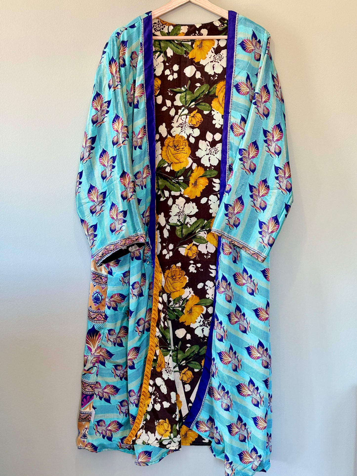 Floral Kimono inside out front side