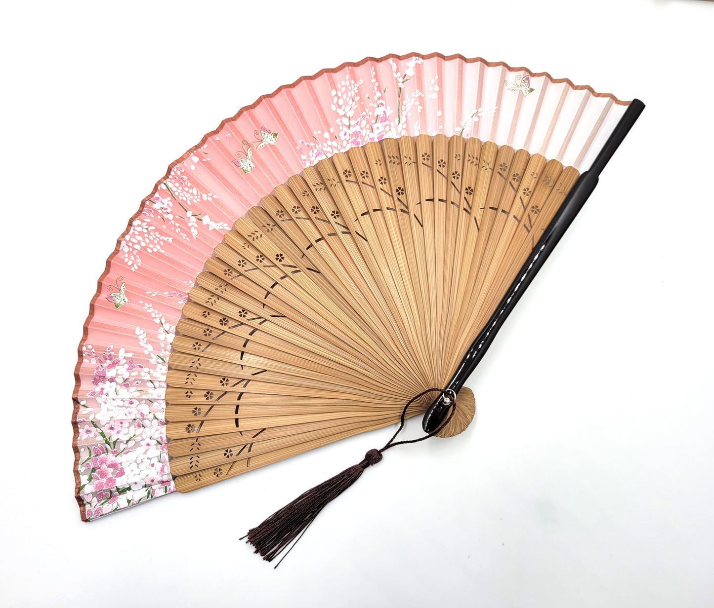 Japanese pink Hand fan