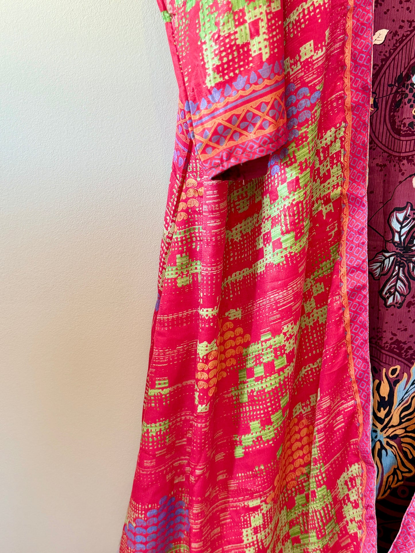 Summer long reversible kimono sleeve