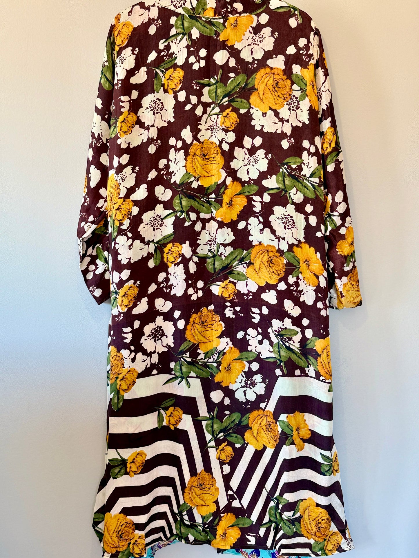 floral reversible kimono backside