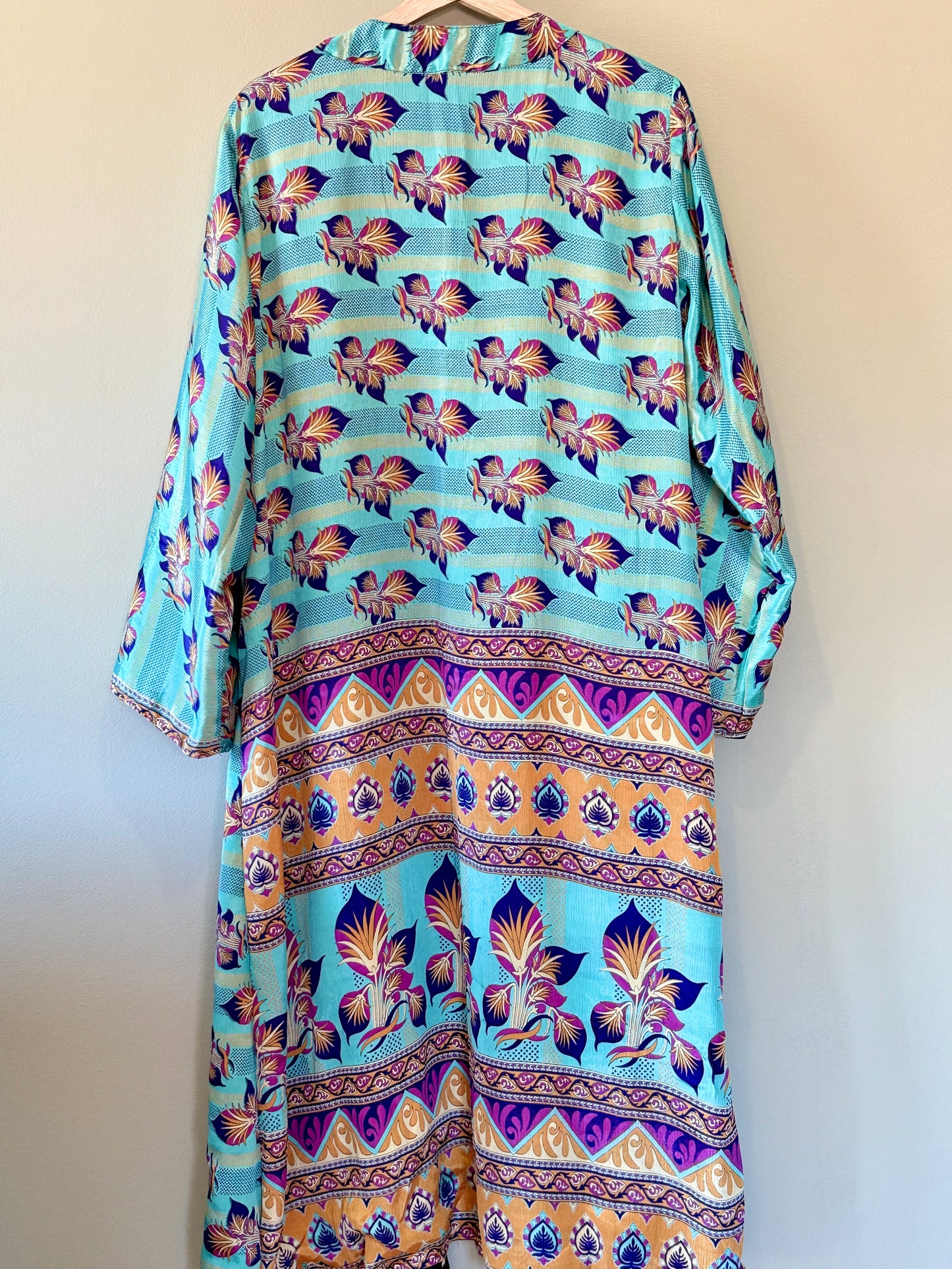 floral reversible kimono insideout backside