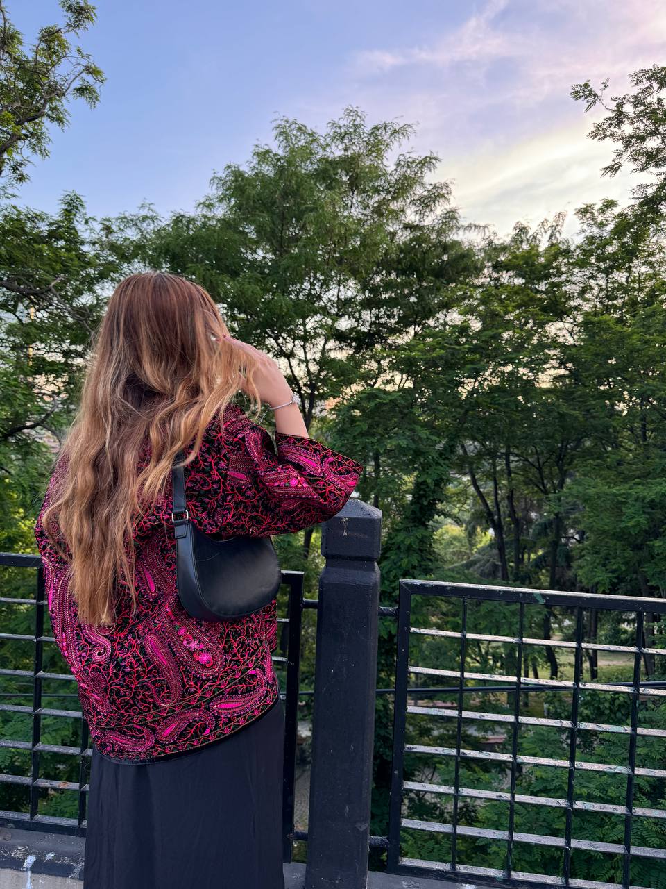 Mahnoor Jacket (Pink Needle-Work)