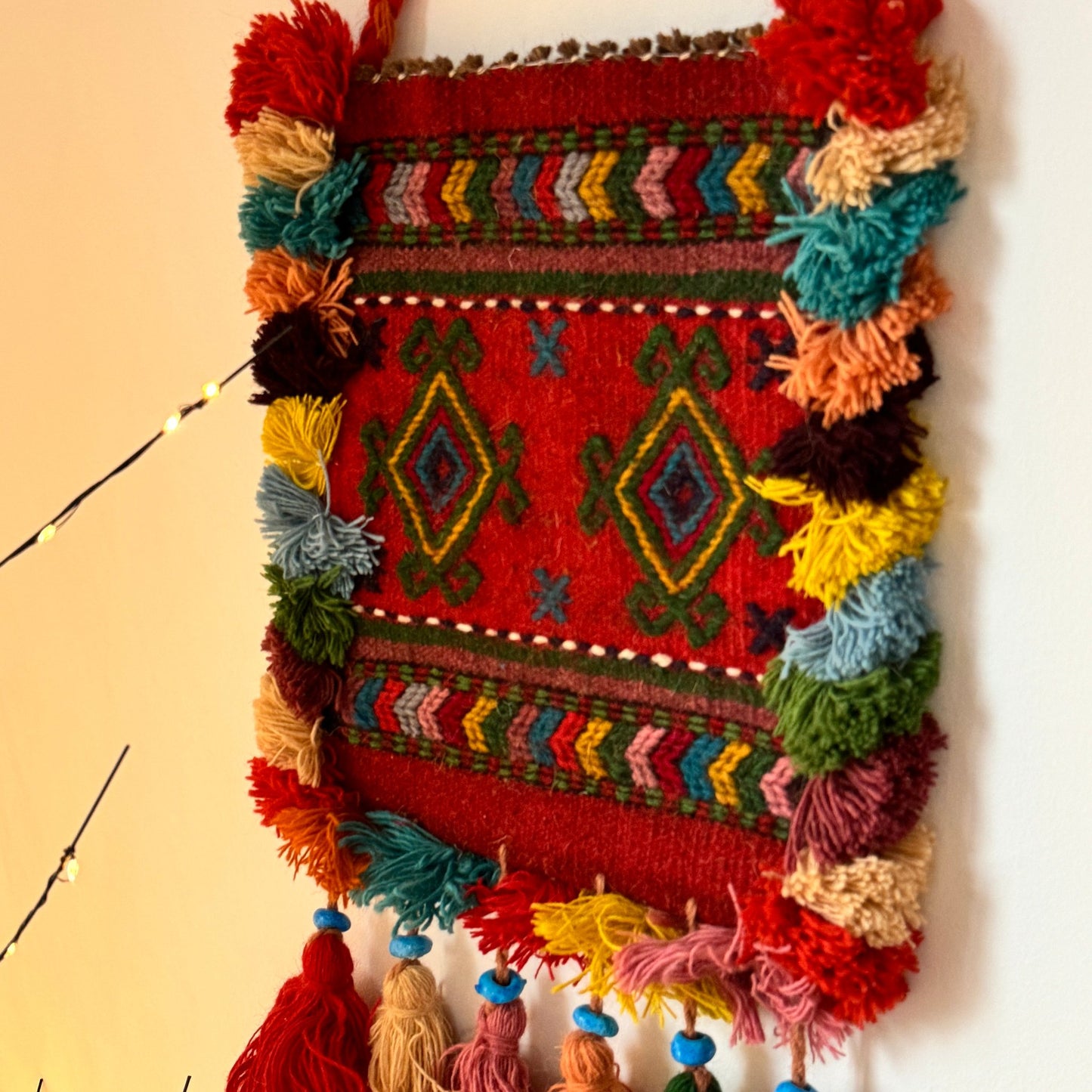 Authentic Persian Gelim wall hanging crafted for unique decor, ideal for sophisticated interiors that value cultural craftsmanship