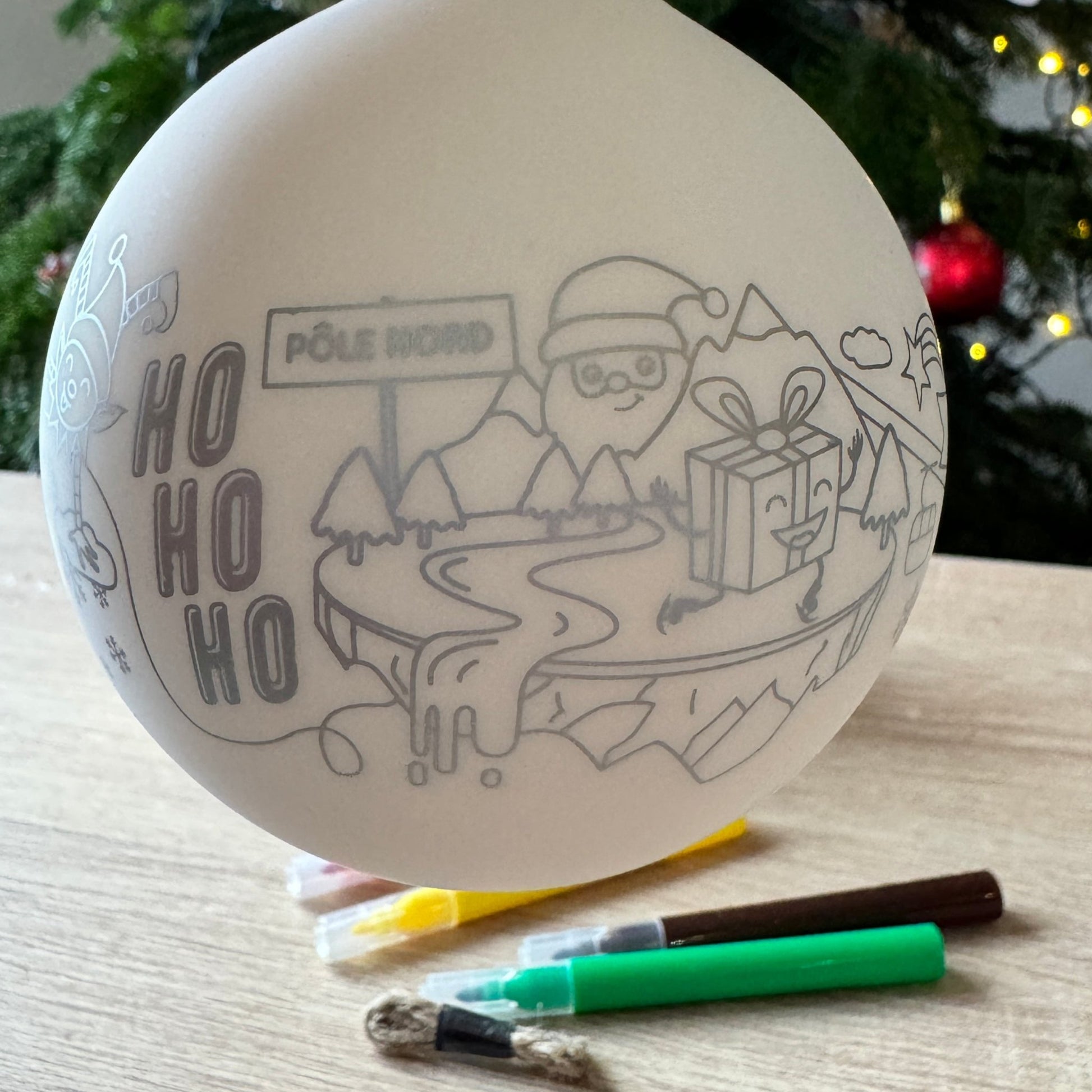 estive Christmas bauble kit for kids to design their own ornaments for the holiday tree