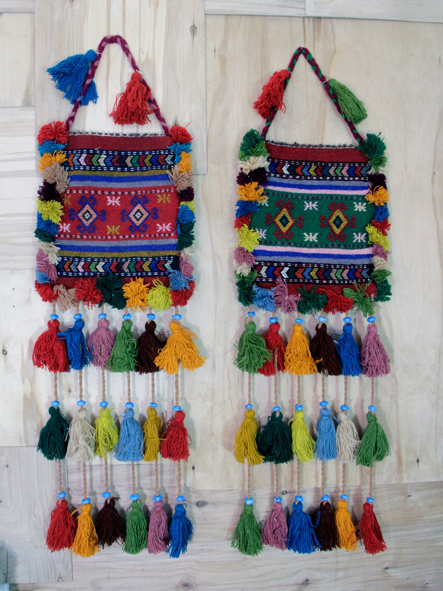 Persian Gelim wall hanging, handwoven for a stylish and artisanal touch in modern or traditional interiors