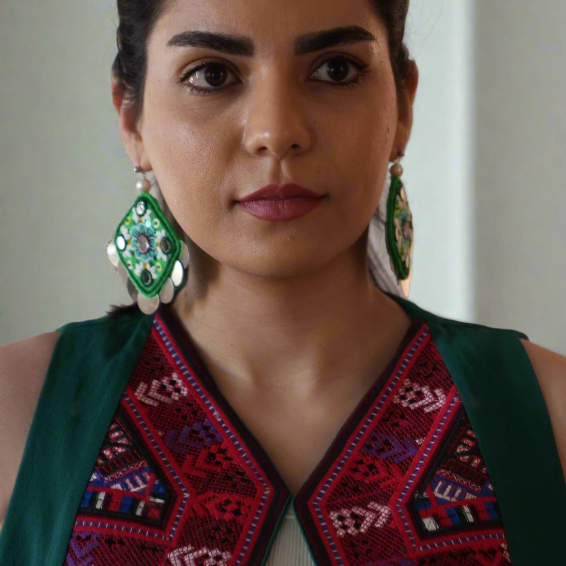 Handmade Baluchi Linen Vest in a reversible design, crafted with ethically sourced linen for sustainable and cultural fashion.
