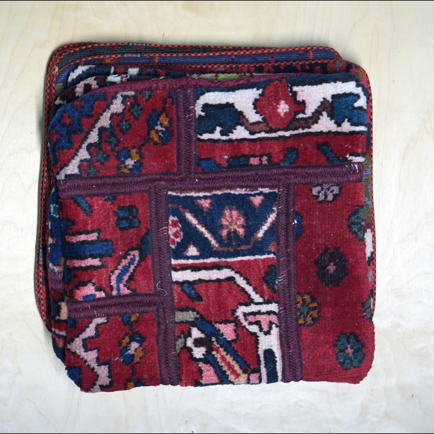 Decorative Persian Gelim cushion with vibrant colors, ideal for adding festive charm and cultural elegance to your home